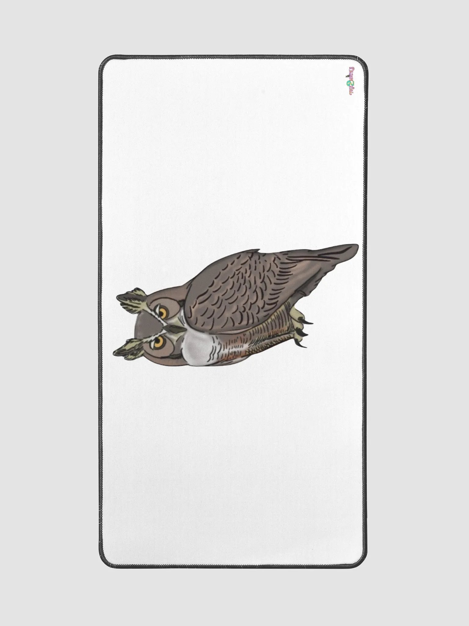 Owl Logo Desk Mat (White) product image (2)