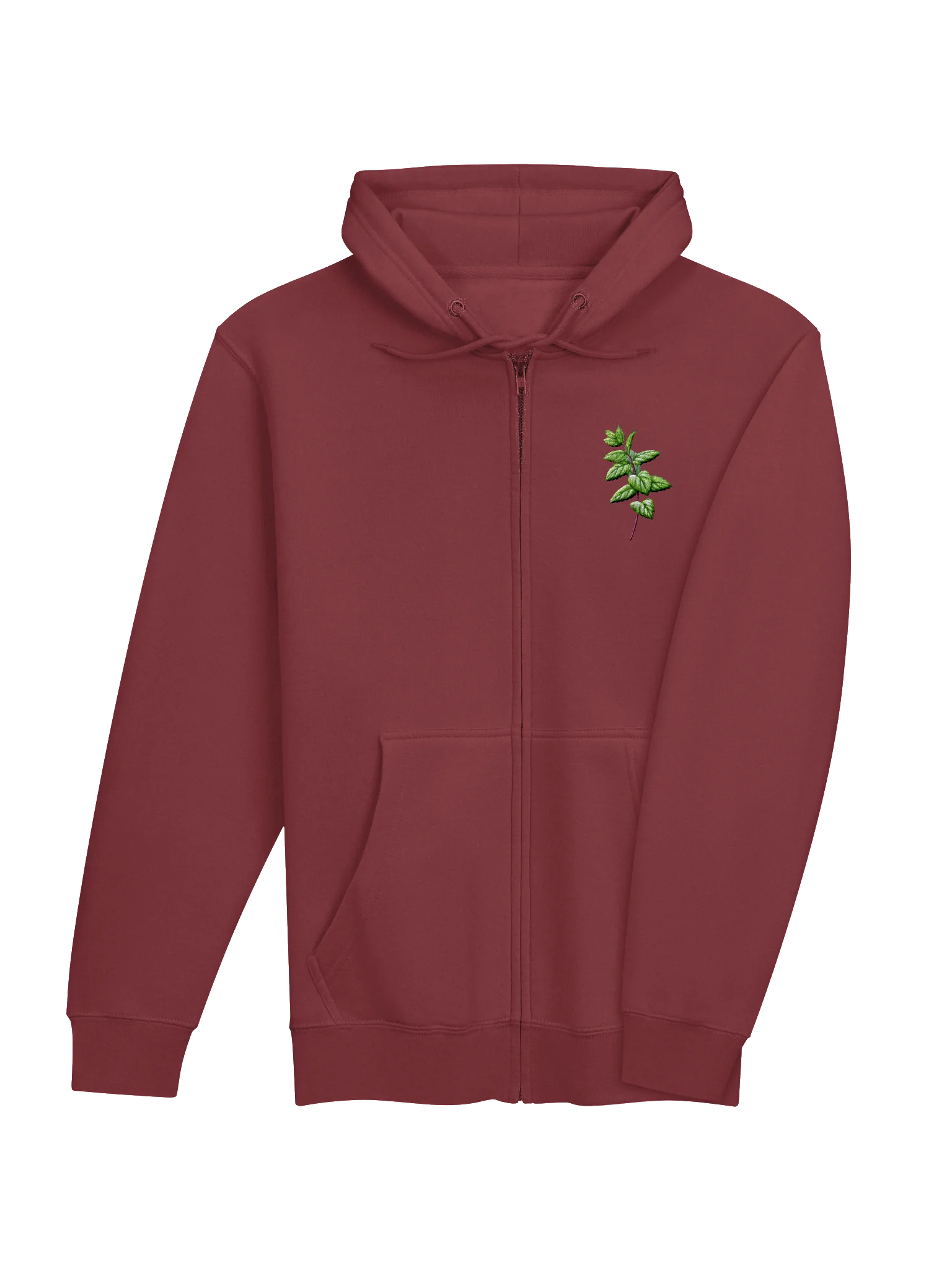 Mint Embroided Comfort Zip Hoodie product image (12)