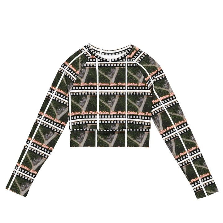Golden Gate Park Raccoons Sleeved Crop Top product image (2)
