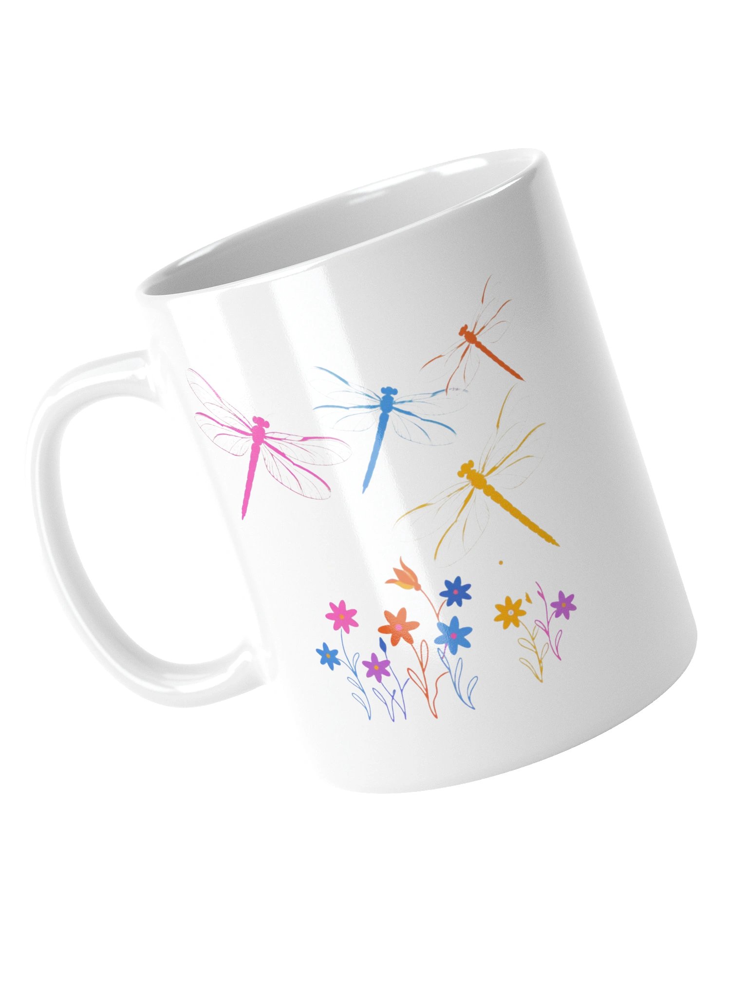 Dragonfly Garden Coffee Mug – Colorful Nature-Inspired Gift product image (5)