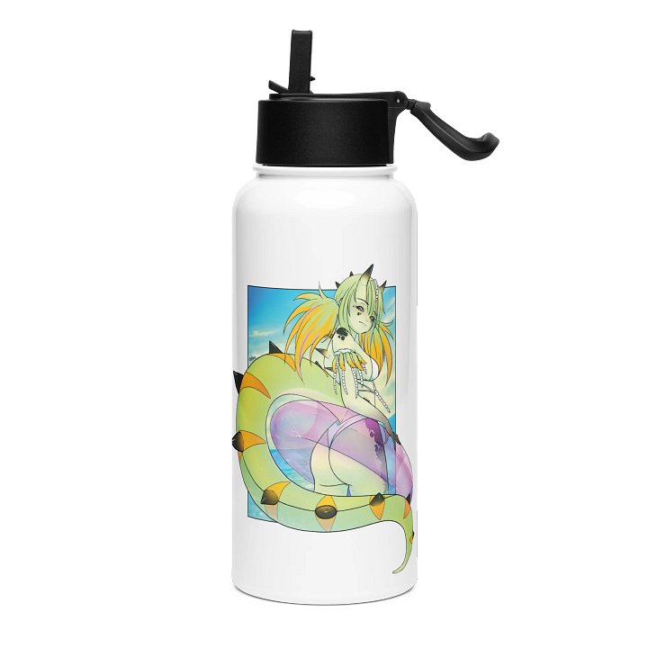Hot Dino Girl Summer Water Bottle product image (1)