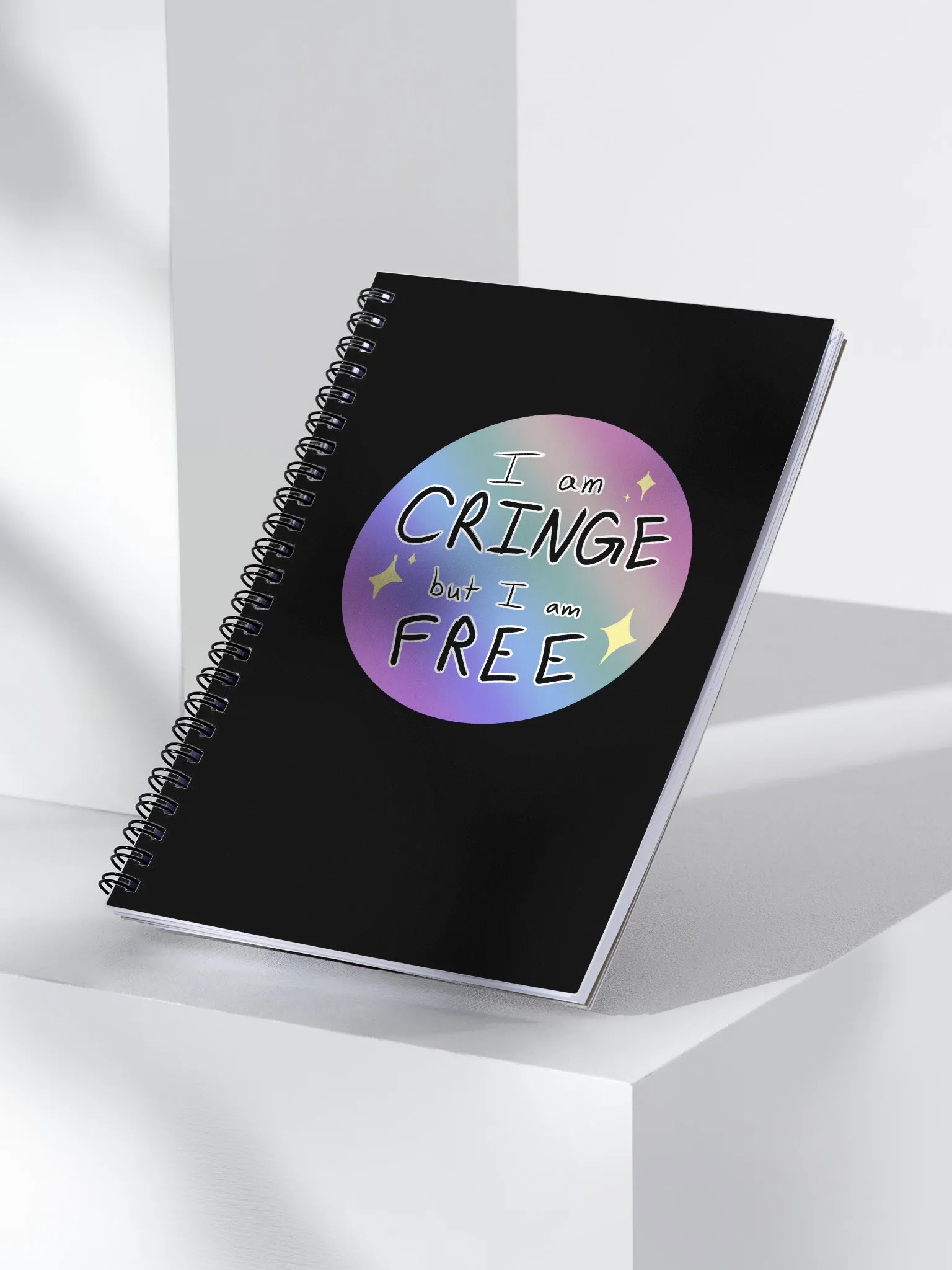 'Cringe but Free' Spiral-Bound Journal product image (3)