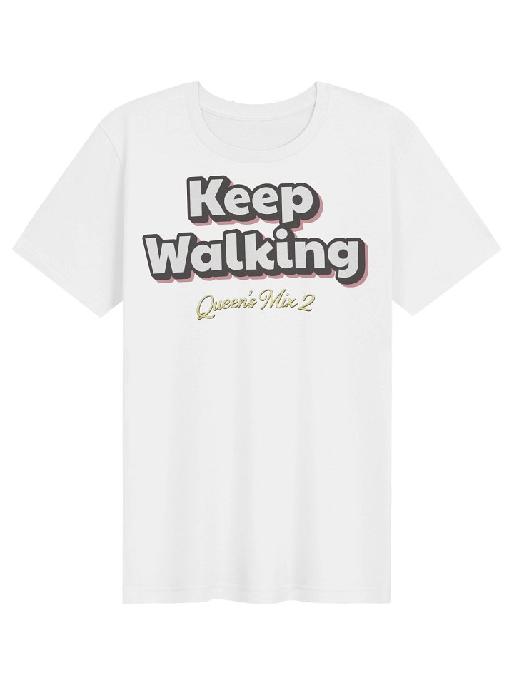 Keep Walking Soft Tee (Red text shadow) product image (2)