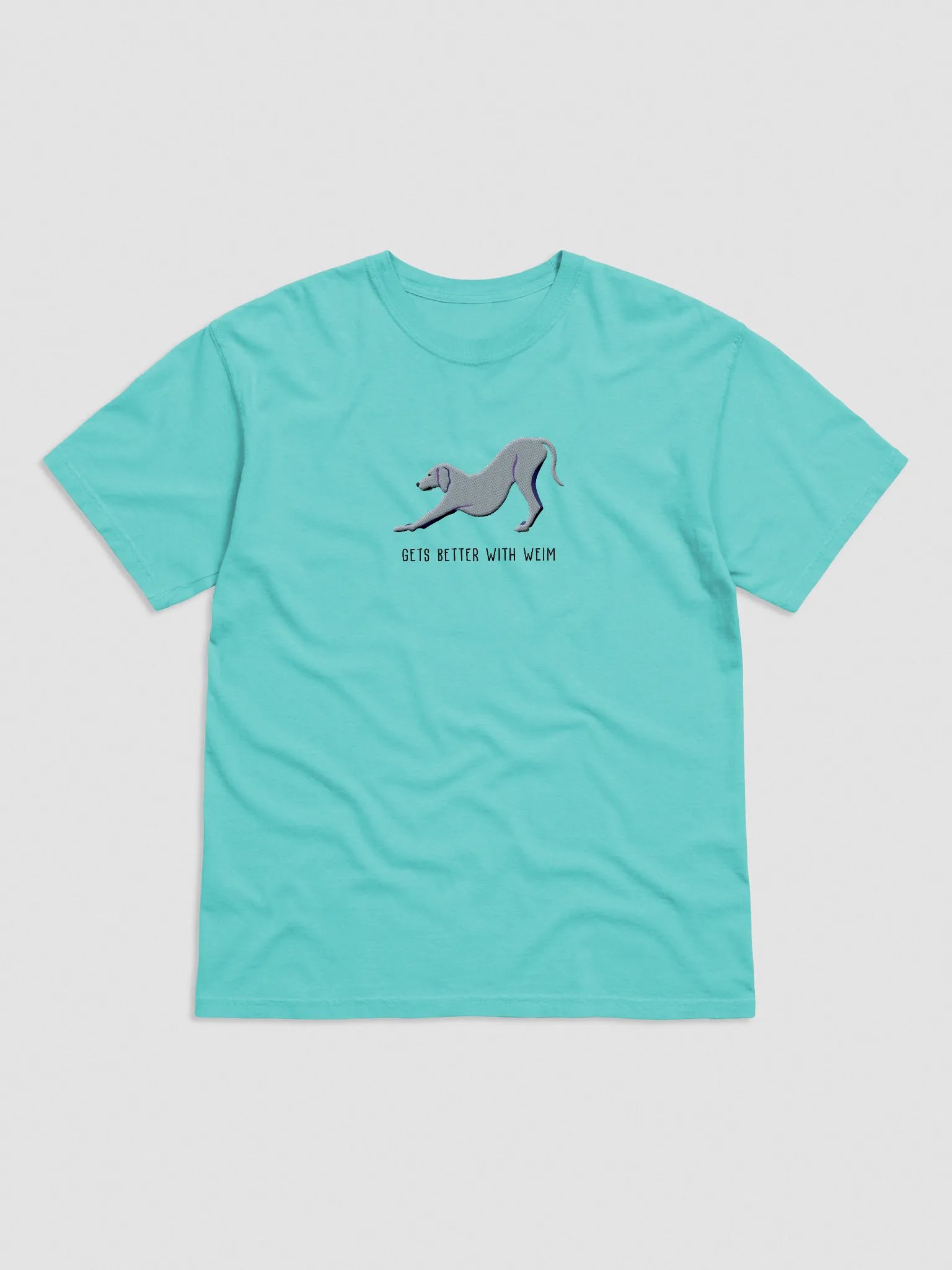 Gets Better With Weim T-Shirt(Embroidered) of a Weimaraner product image (4)