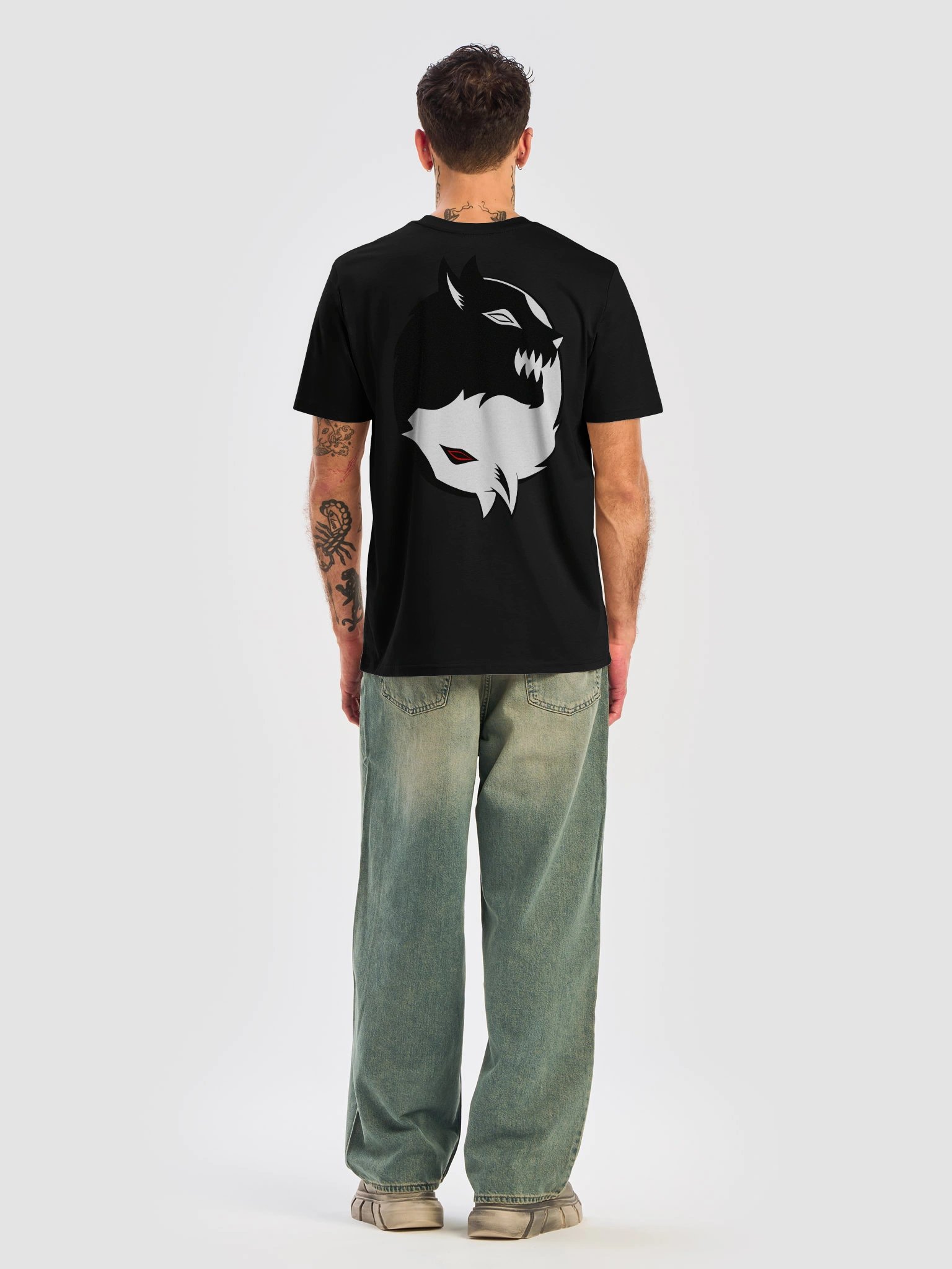 YingYang Wolf T-Shirt product image (8)
