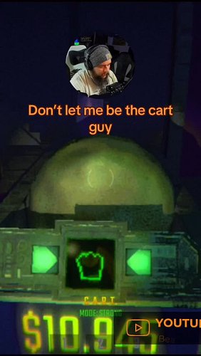 I’m not sure why they always insist that I take the cart  #smallstreamersupport #smallstreamer #fly #gaming #funny #gamingont...