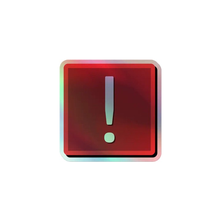 STFC Exclamation Pip - Holographic Sticker product image (1)