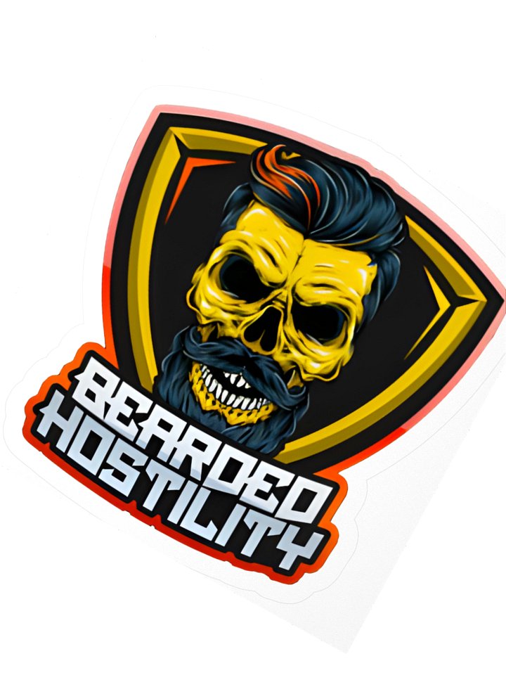 BeardedHostility Logo Sticker product image (2)
