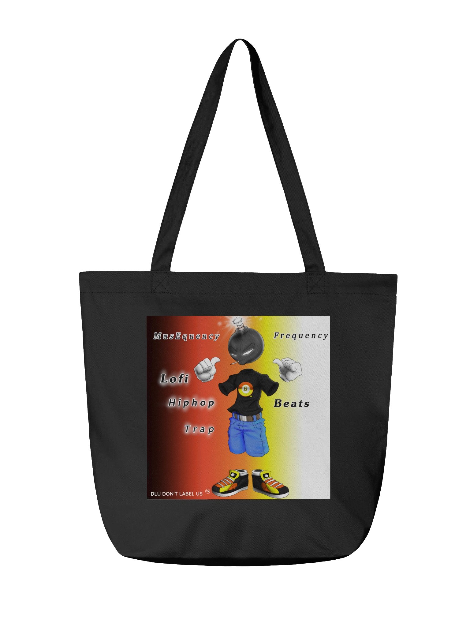DLU DON’T LABEL US® MusEquency Cartoon Tote Bag product image (2)