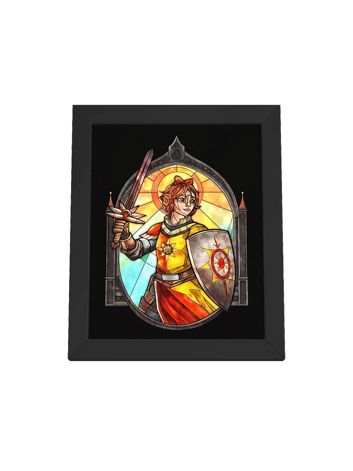 Squire Lou of the Solar Knights (Torched RP) Framed Art Print product image (1)