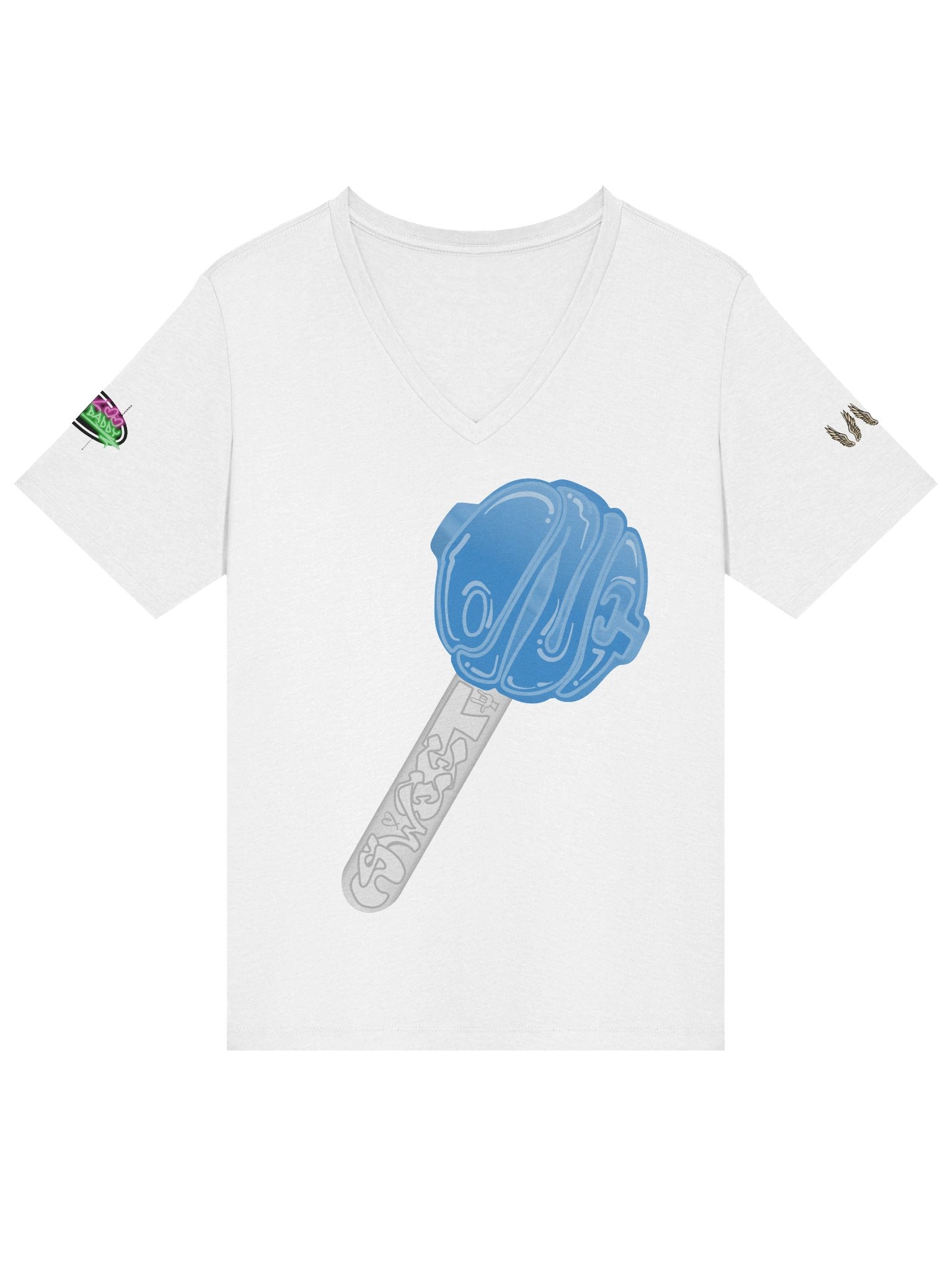 Blue Raspberry Sweet One V-Neck Shirt product image (21)