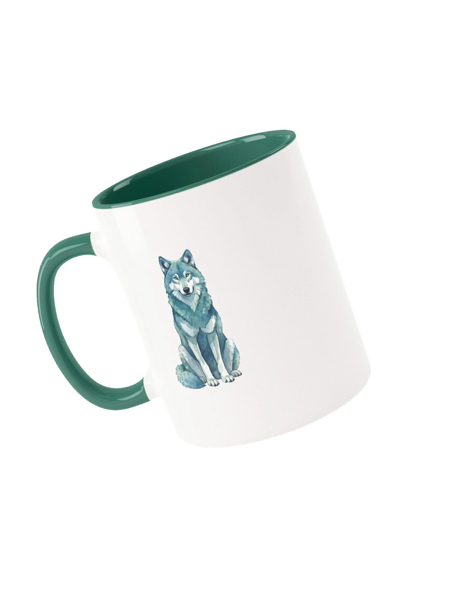 Symmetrical Wolves Ceramic Mug product image (5)