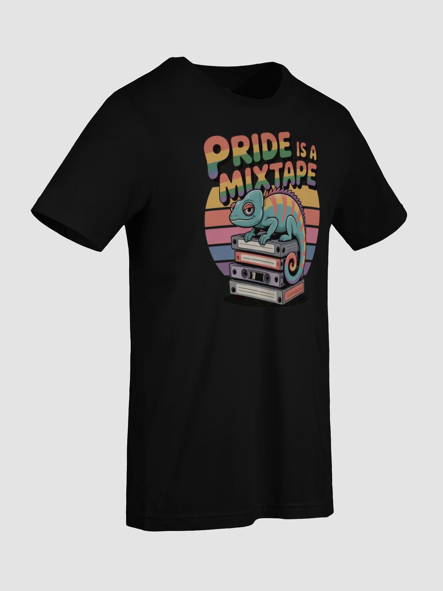Unisex 'Pride Is A Mixtape' Retro Chameleon T-Shirt product image (97)