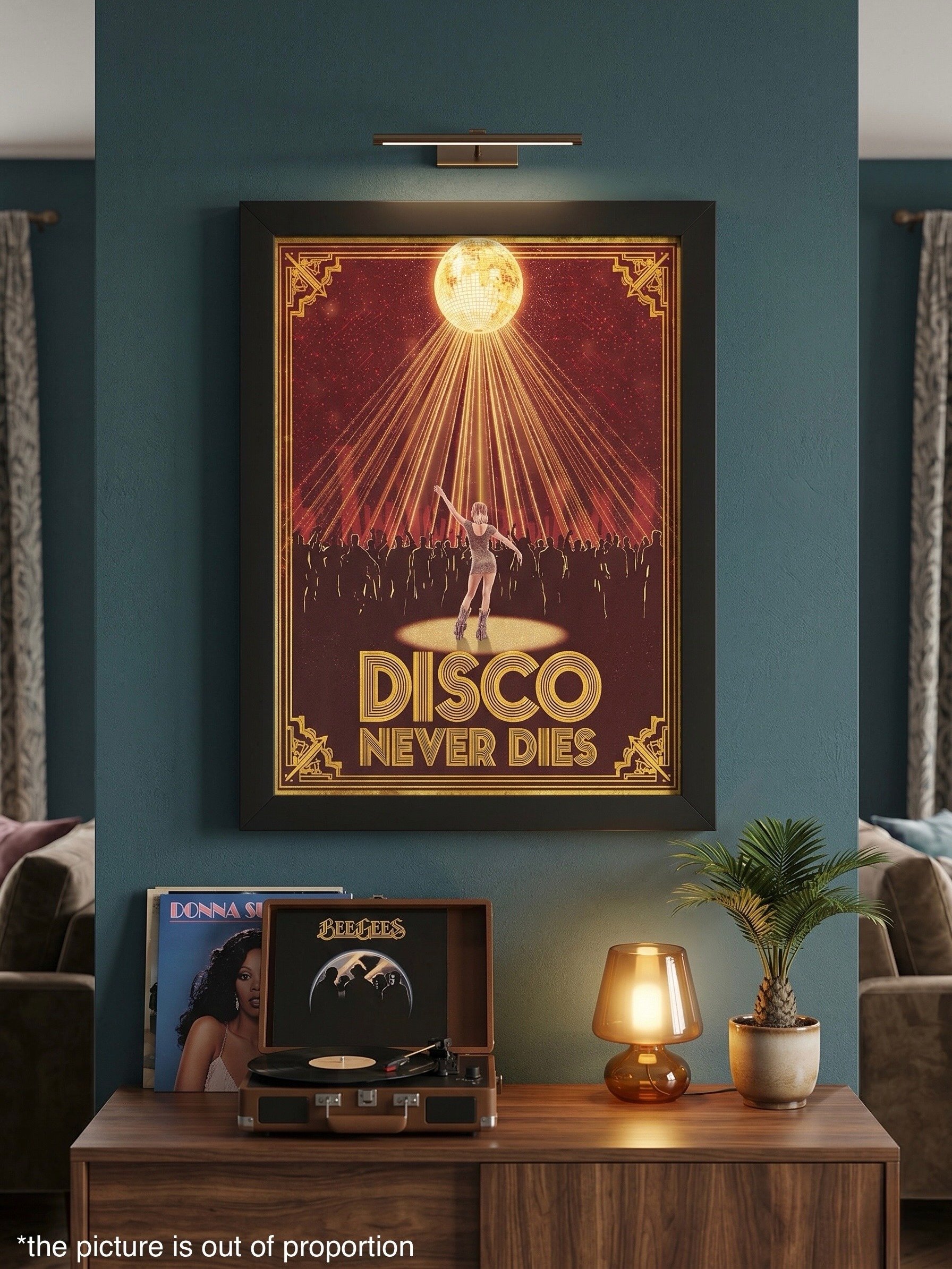 Disco Never Dies – Vintage Poster product image (2)