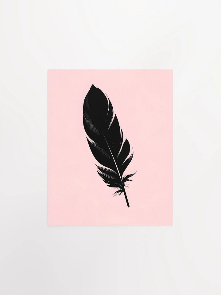 Black Feather - Amber Background product image (1)