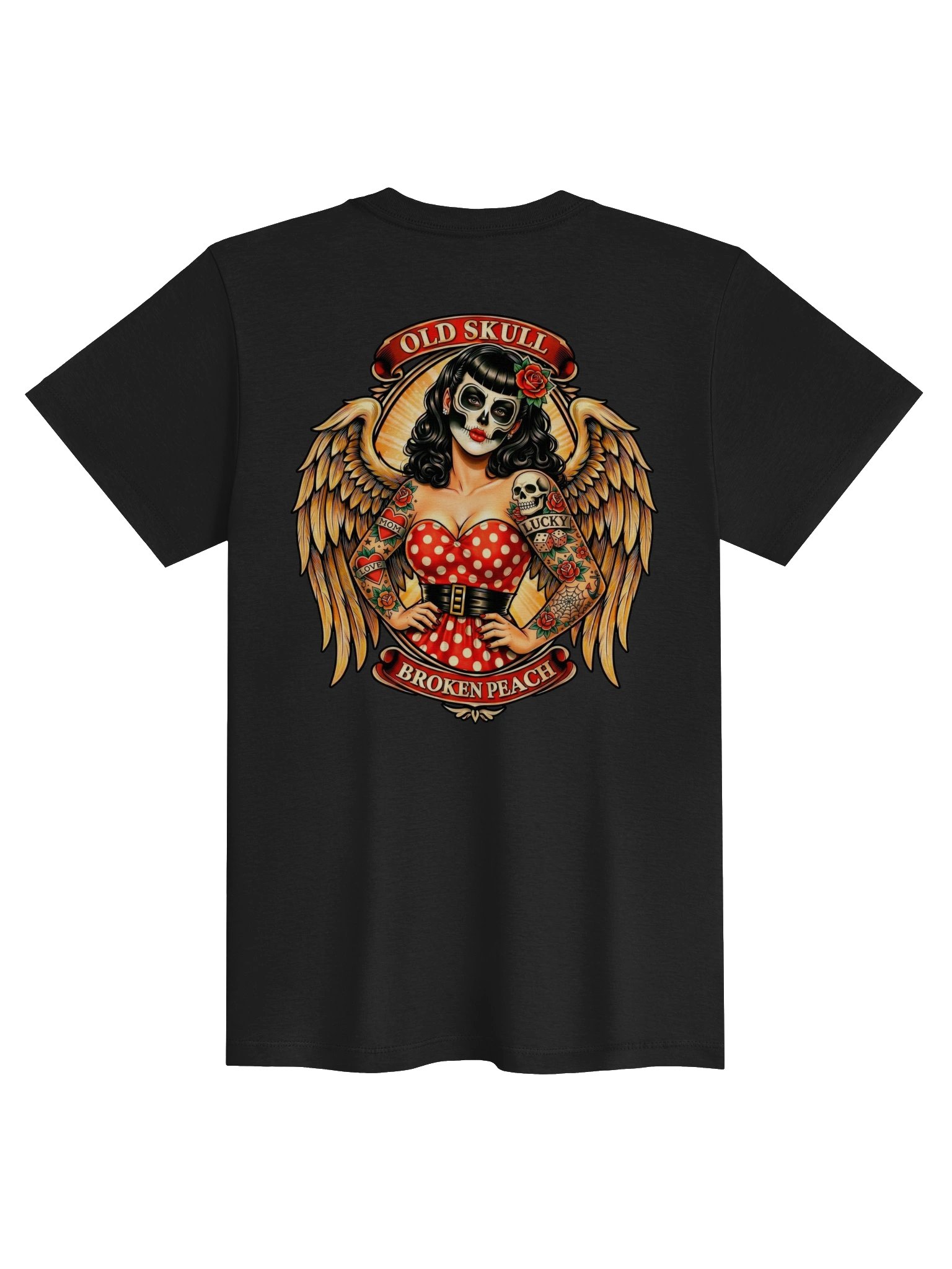 Broken Peach – Old Skull Halloween T-Shirt II product image (2)