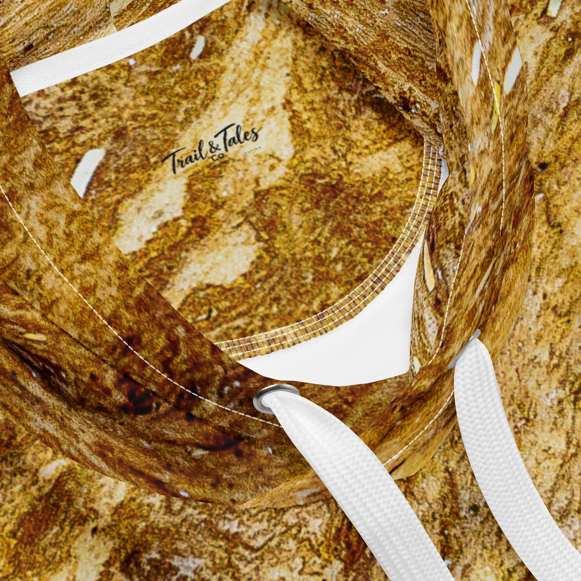 Golden Strata All-Over Print Recycled Unisex Hoodie product image (4)