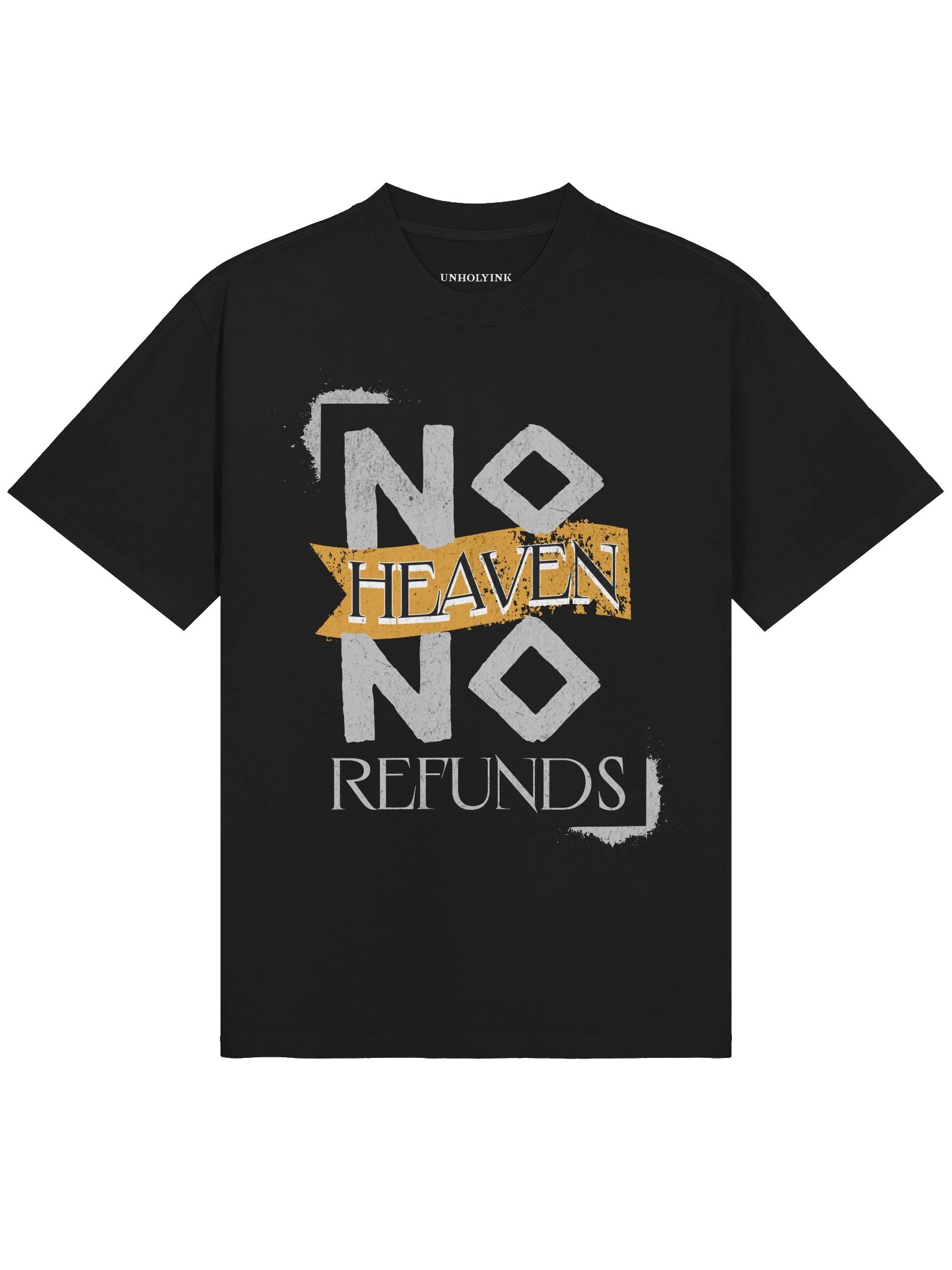 NO HEAVEN NO REFUNDS — Oversized Tee product image (2)
