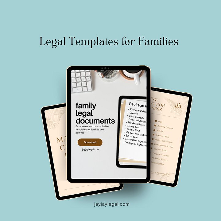 The Essential Legal Template Package for Families product image (1)