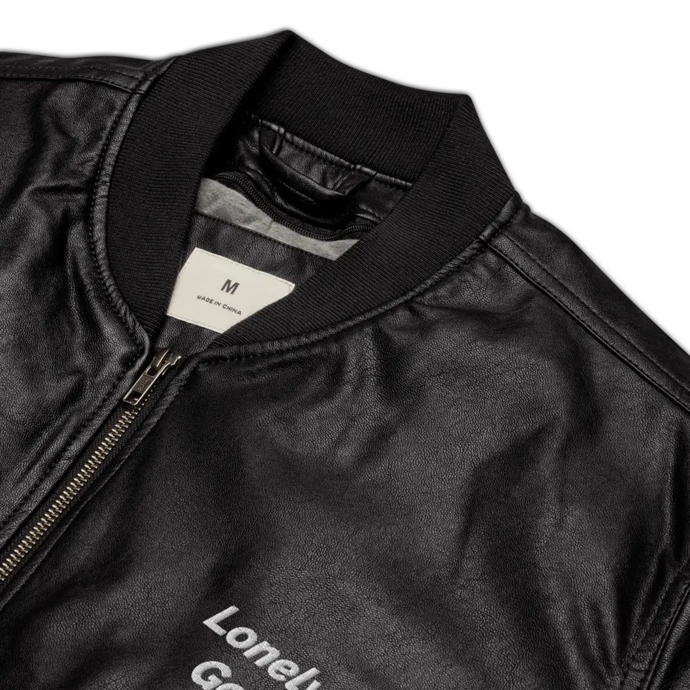 LONELYGOAT Leather Bomber Jacket product image (8)