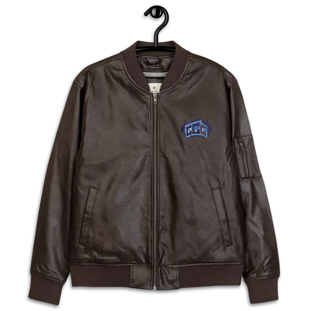 GGG Fire Logo Leather Jacket product image (12)