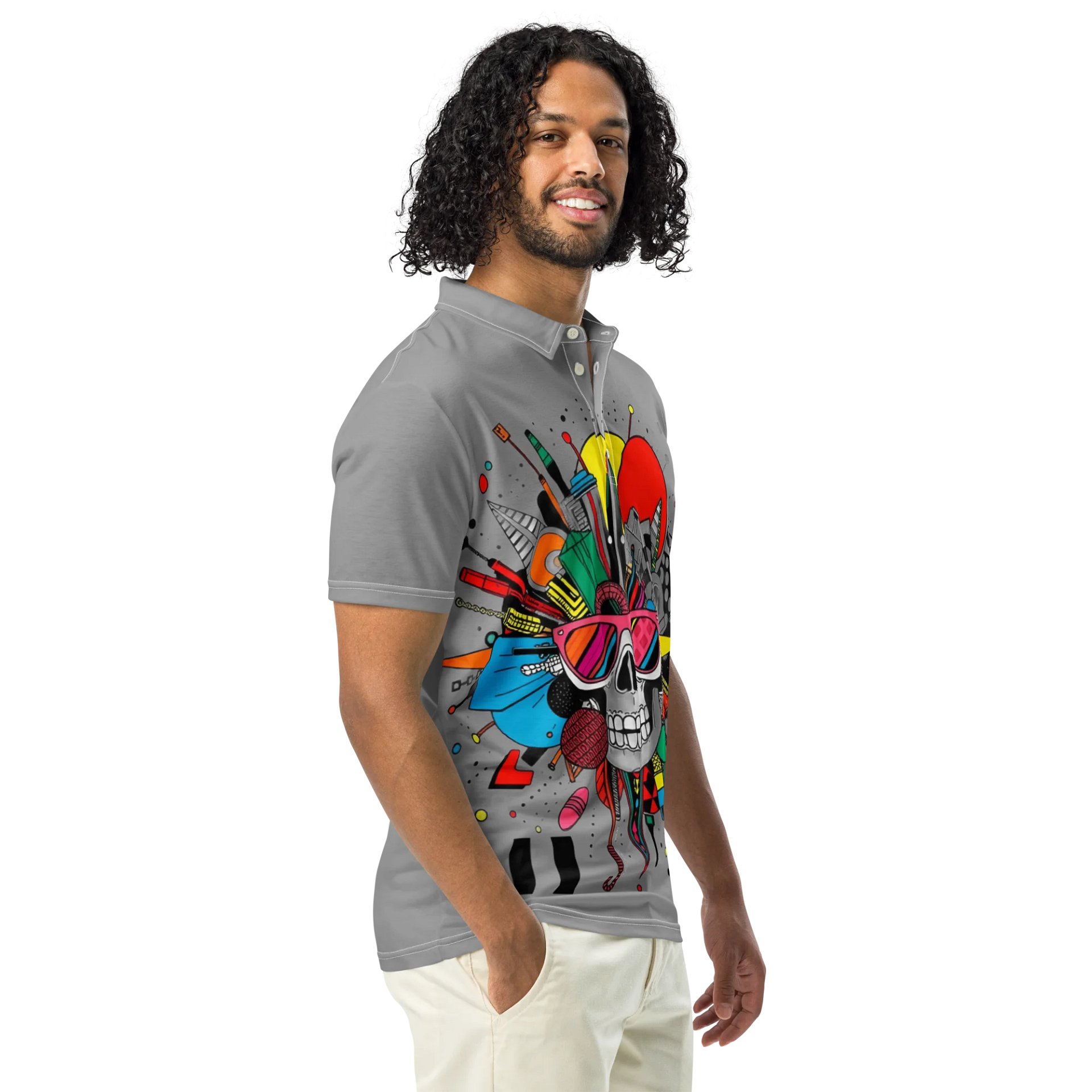 SpectraSkull Men's Slim Polo product image (1)