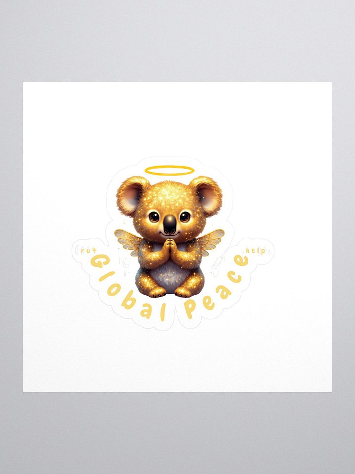 Global Peace golden koala Stickers product image (1)