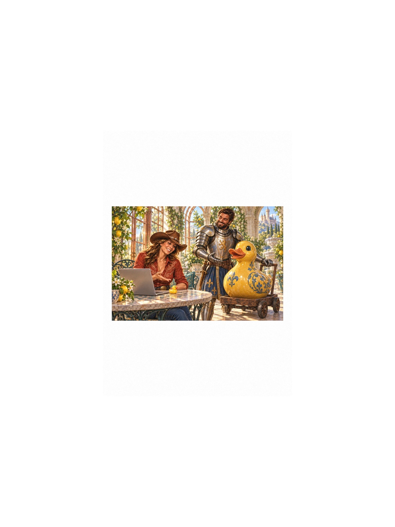 Rubber Duck Debugging Small Art Print product image (1)