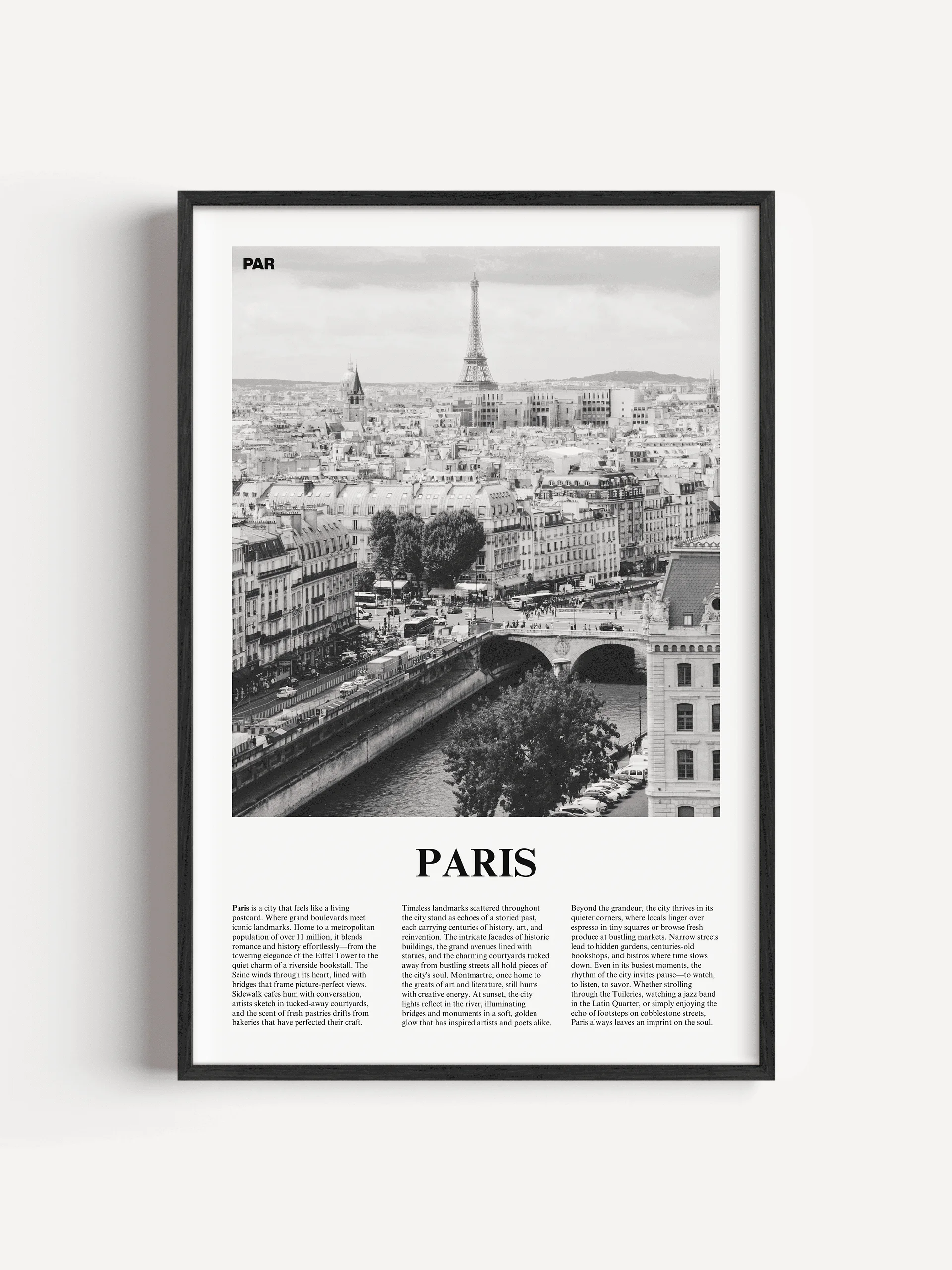 Paris 01 Newspaper Poster product image (1)