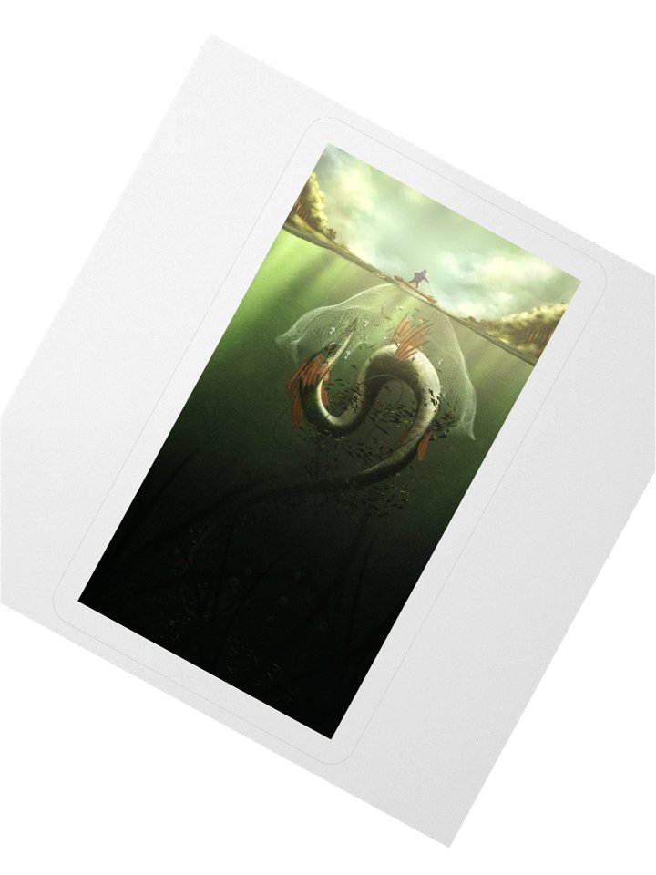 The Fisher and The River Dragon - sticker product image (6)