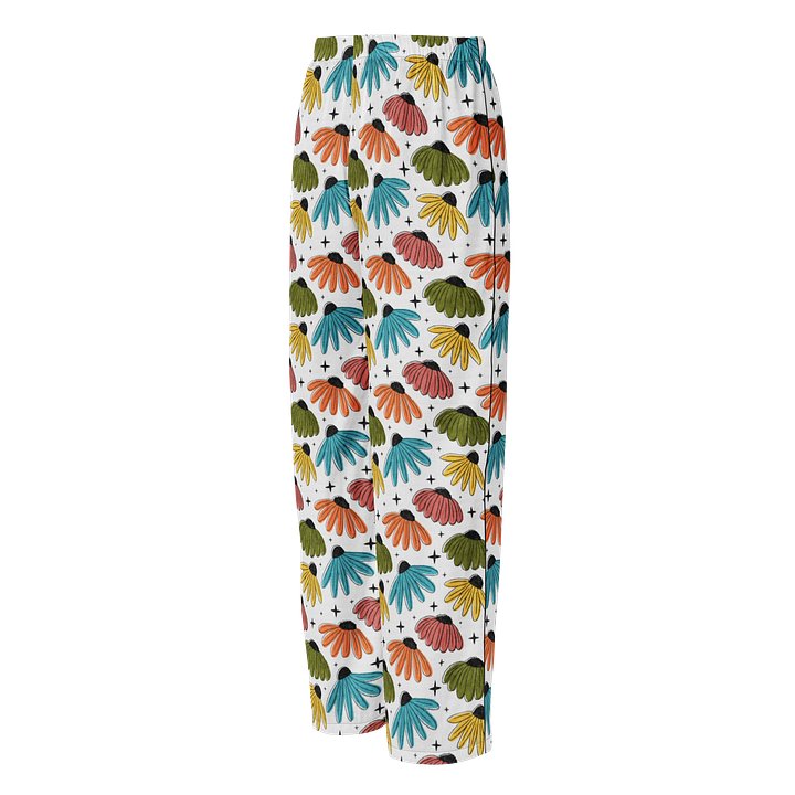 Retro Halftone Coneflowers Ladies Pajama Pants product image (2)