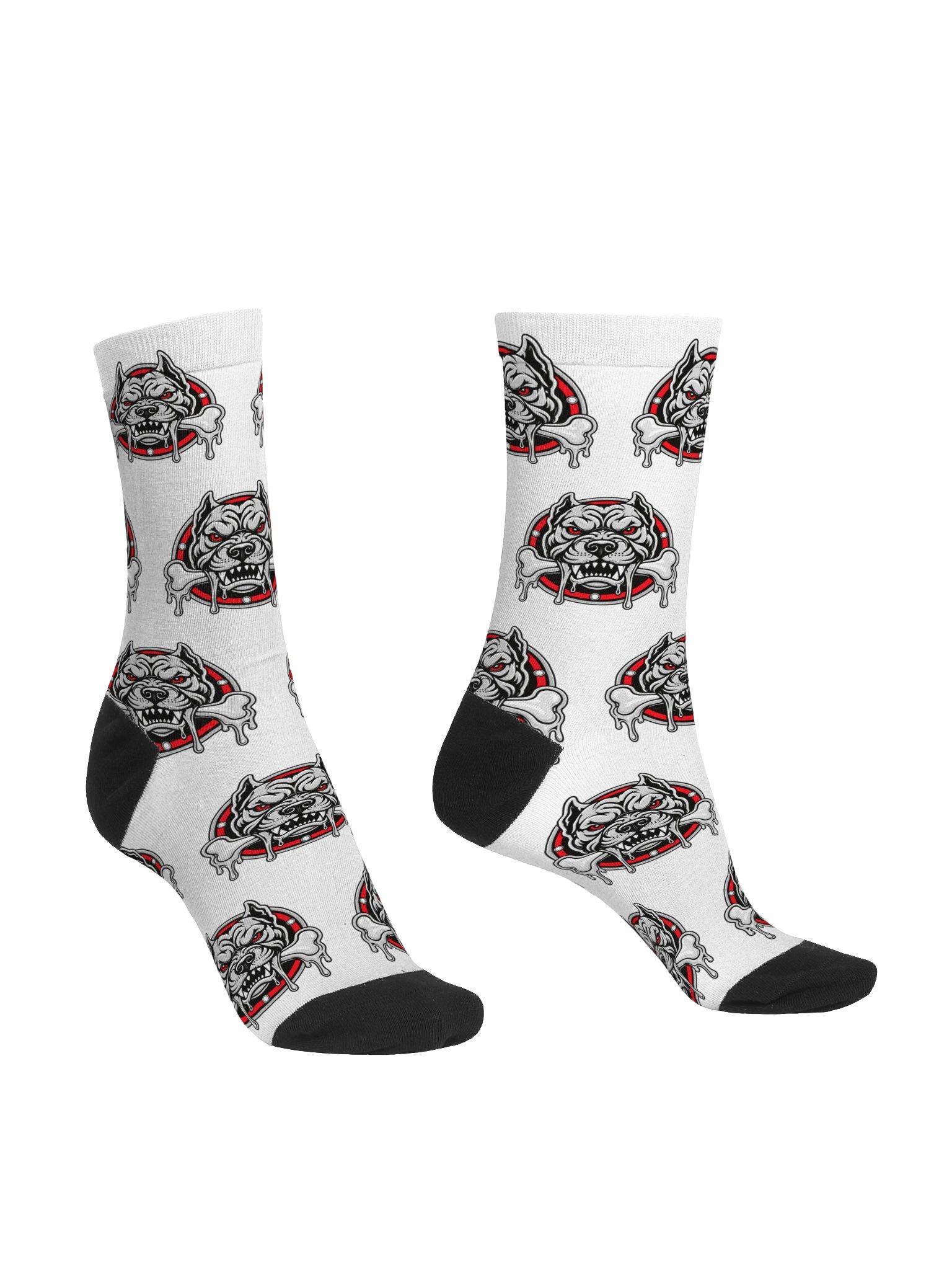 Boro Bonedawgs Crew Socks - White product image (3)
