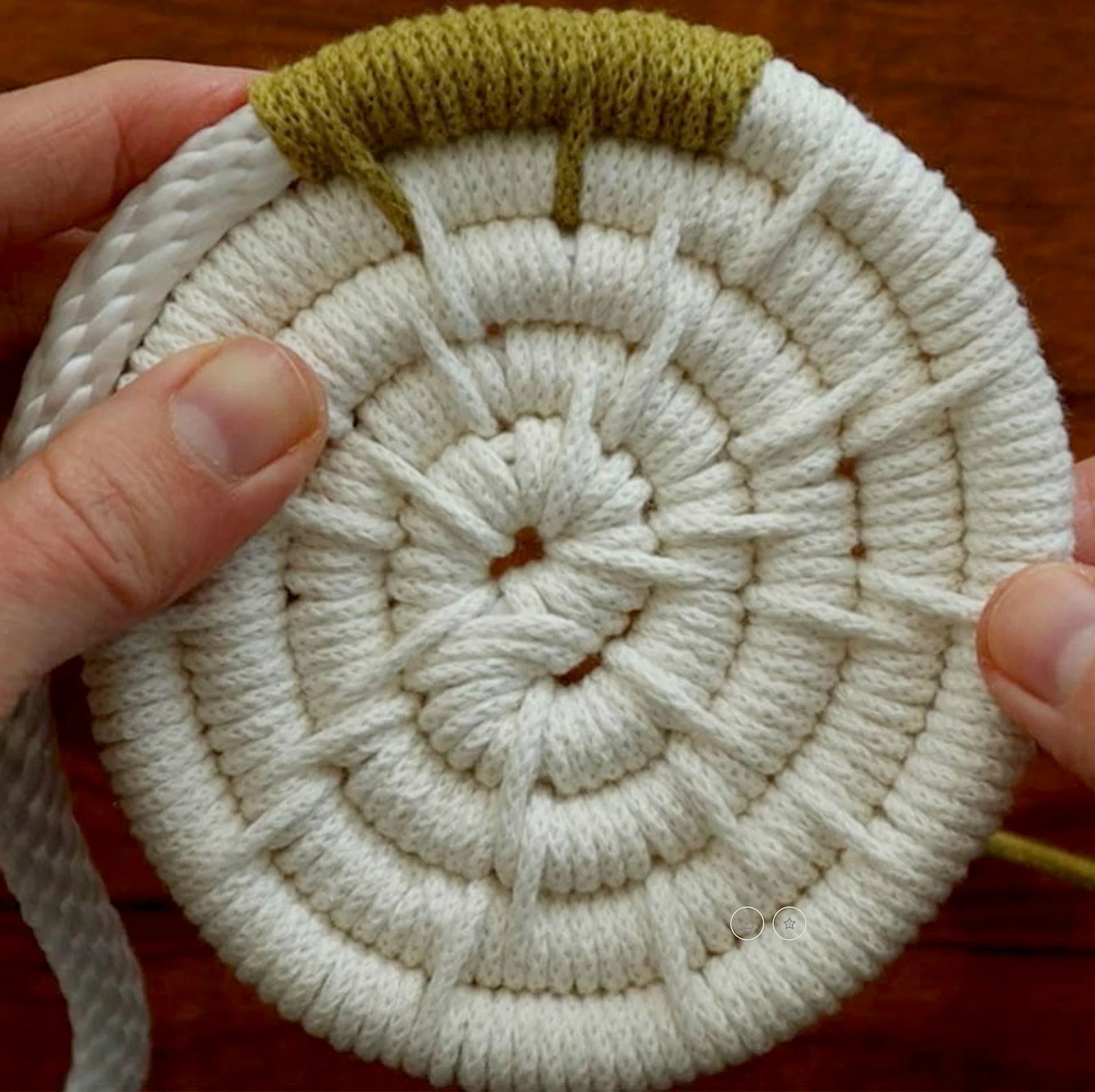 Coiled Basket Pattern | Easy Rope Basket DIY Tutorial (Digital PDF Pattern) product image (2)