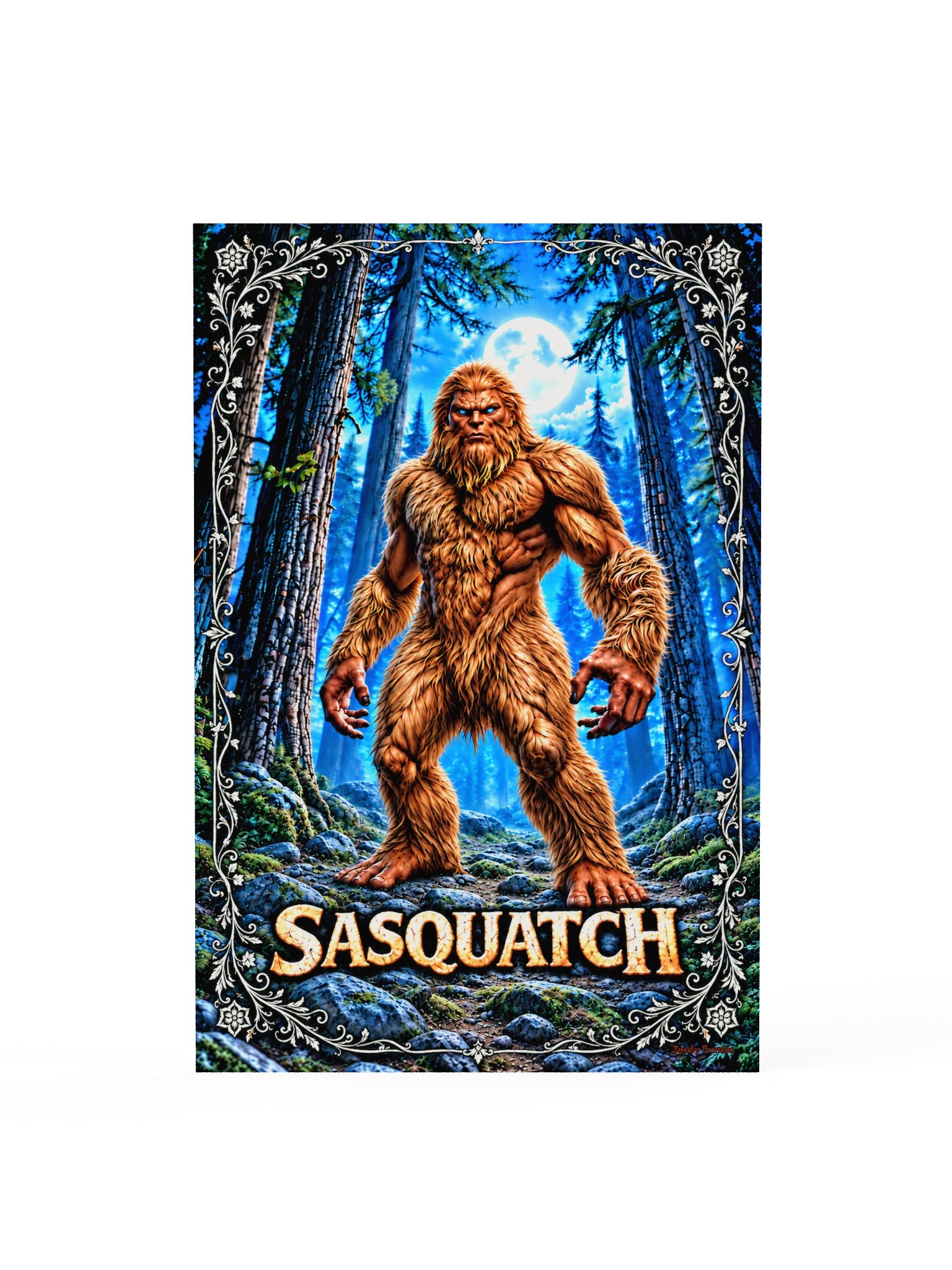Sasquatch – Moonlit Forest Premium Poster product image (3)
