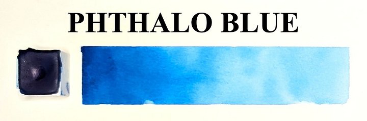 Phthalo Blue Water Color Paint Half Pan product image (1)