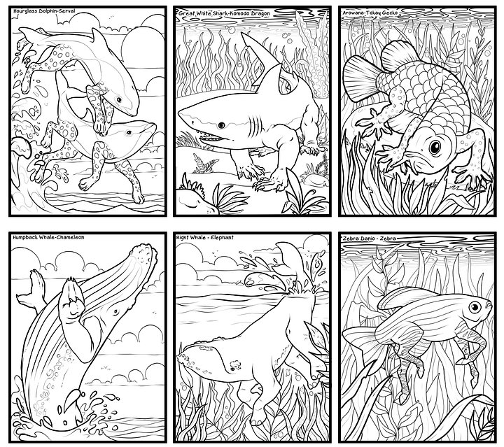 Alternate Evolution: From The Depths Coloring Book product image (2)
