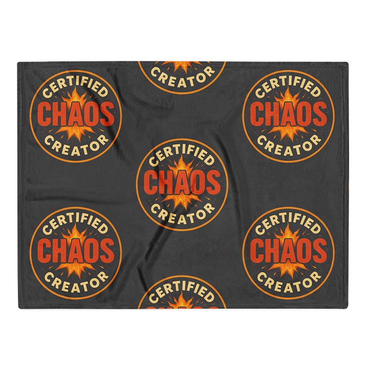 Certified Chaos Creator Throw Blanket (Grey) product image (2)