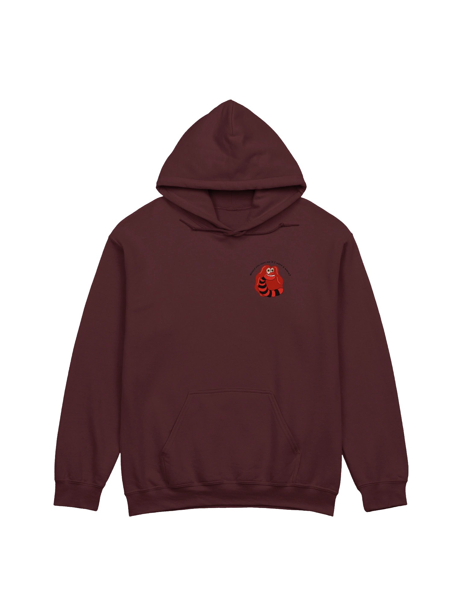 Subtle "Would you Love me if I was a Worm?" Hoodie product image (6)