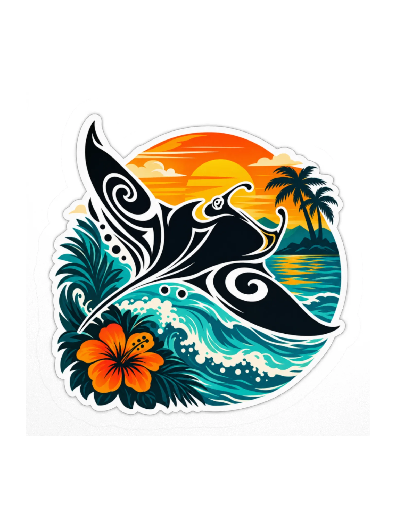 Manta Drifter Sticker product image (1)