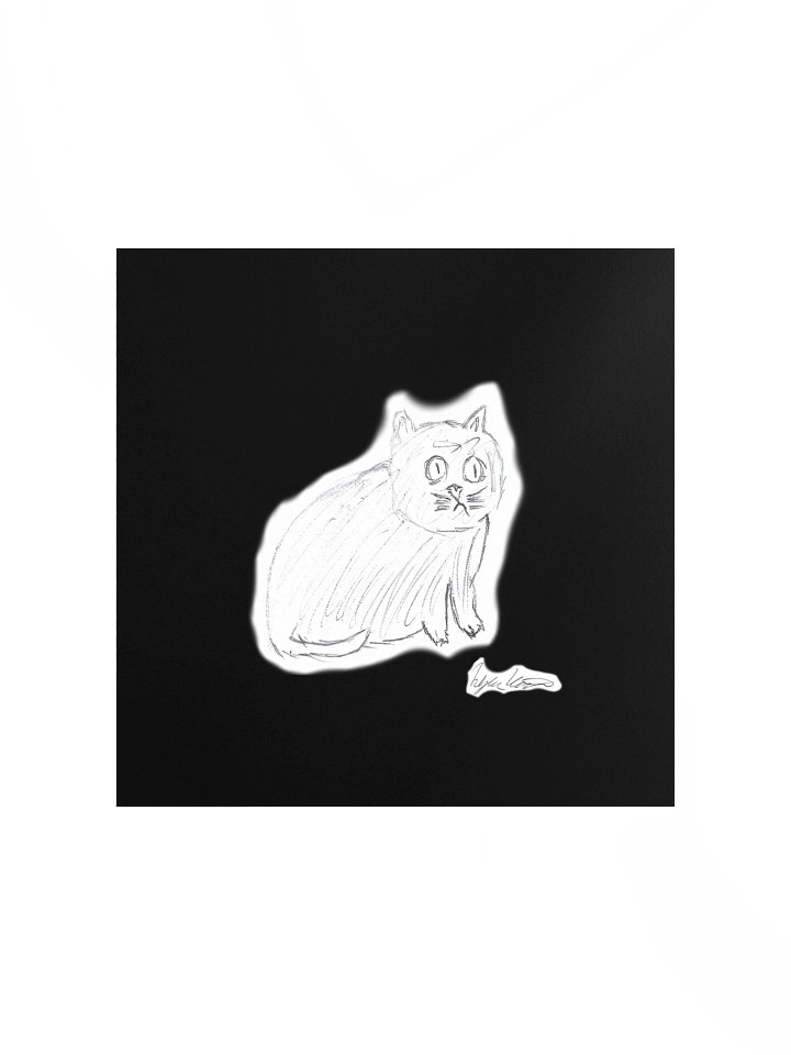 CPTSD Cat Sketch Matte Poster product image (2)