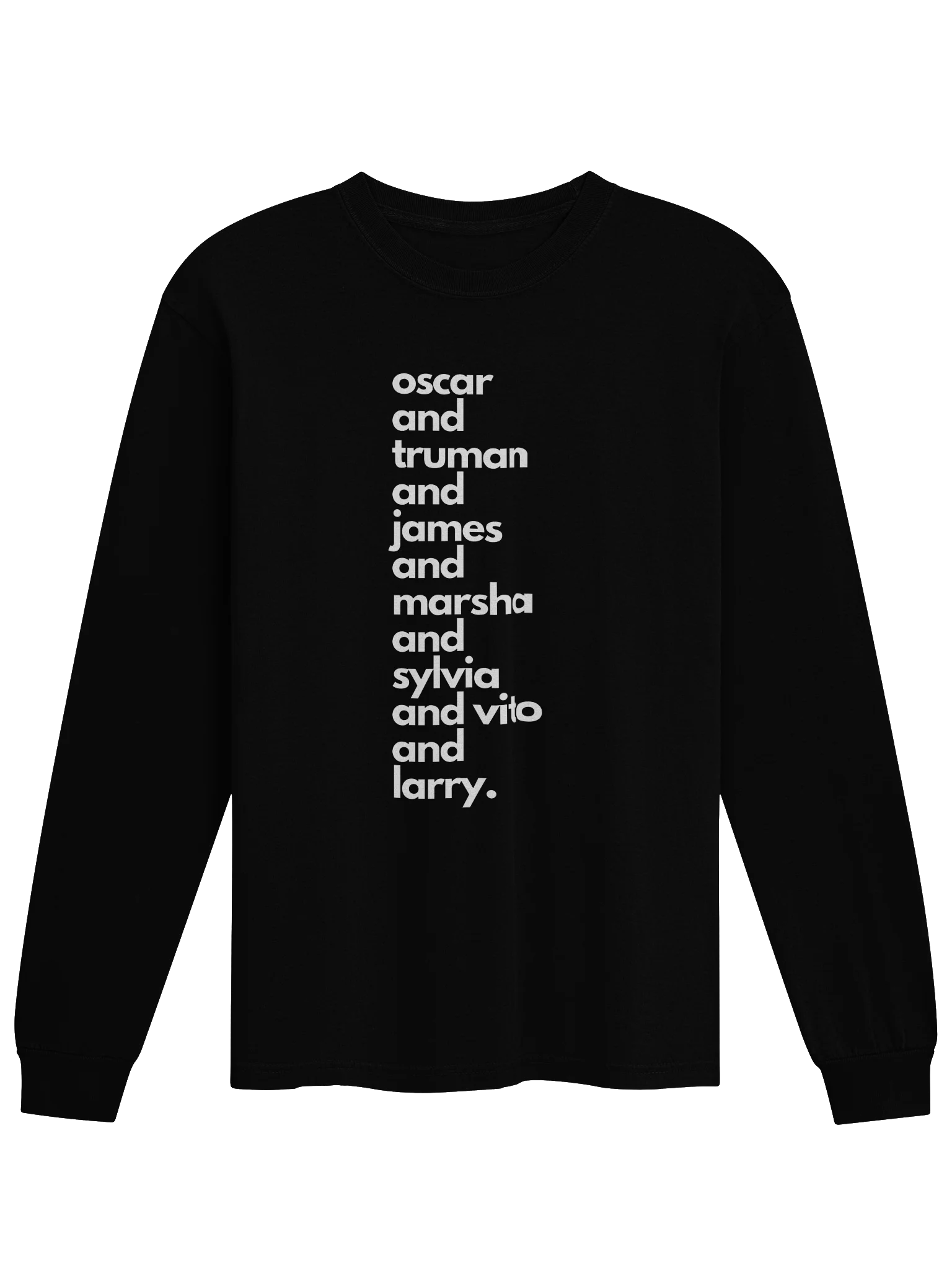 Queer Roll Call long sleeve tee product image (1)