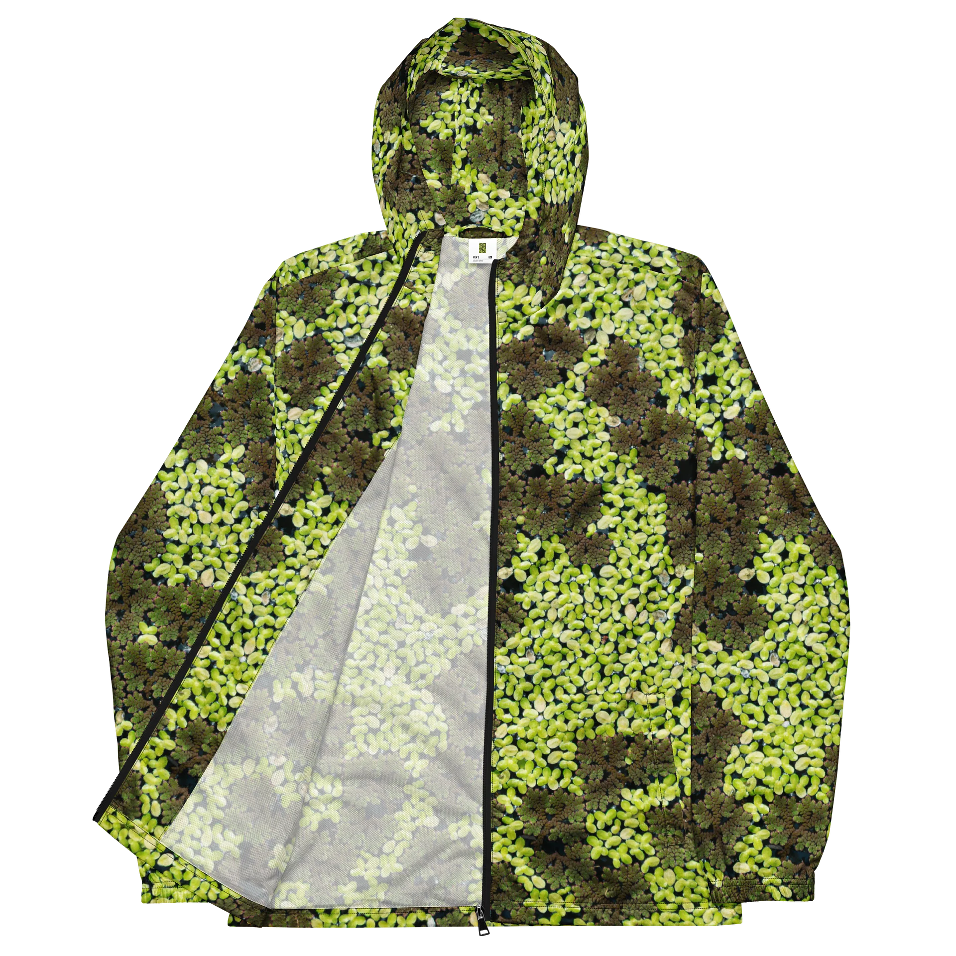 Verdant Life Light Unisex All-Over Print Botanical Lightweight Windbreaker product image (2)