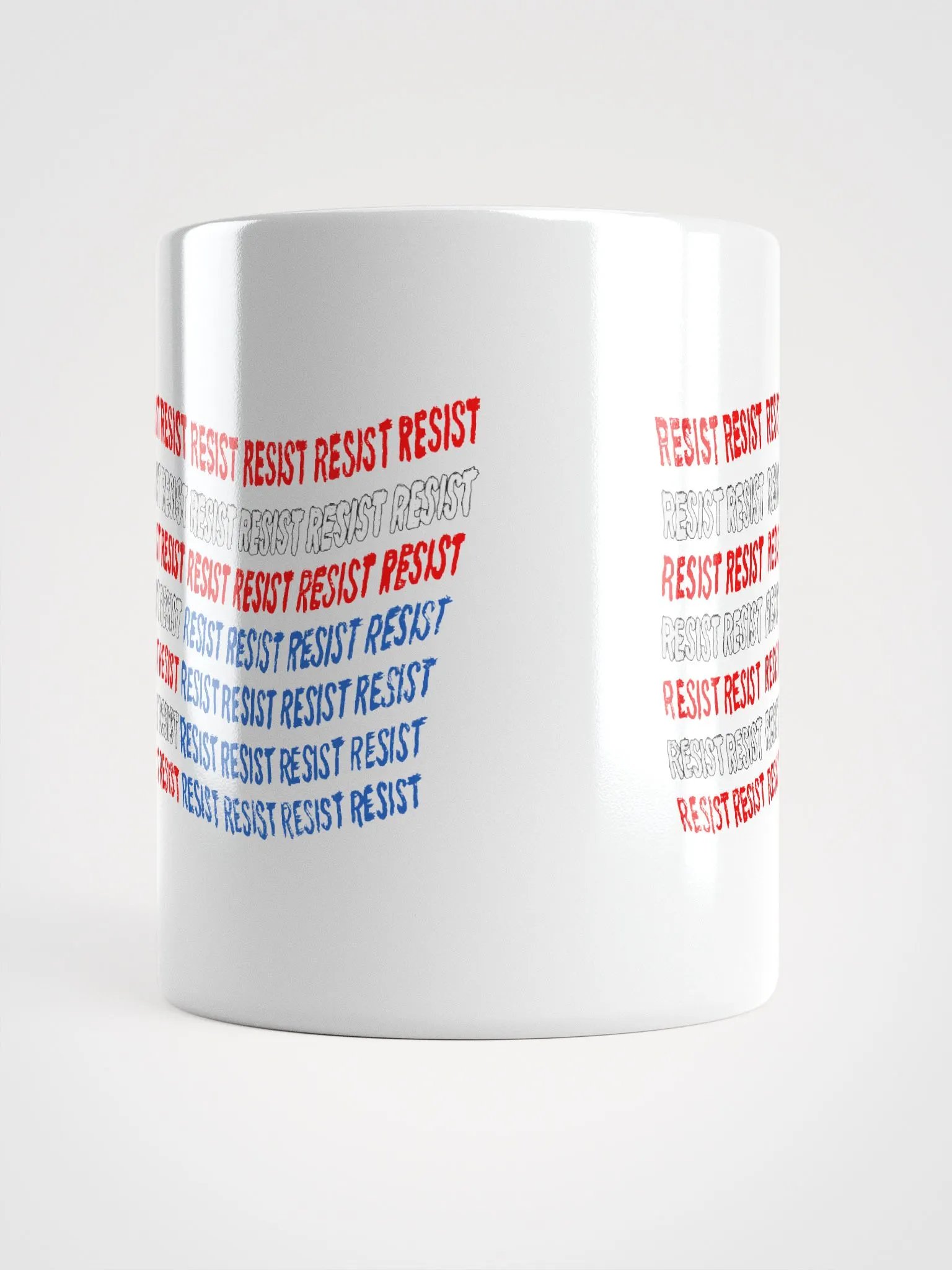 Resist Upside Down Flag White Mug product image (15)