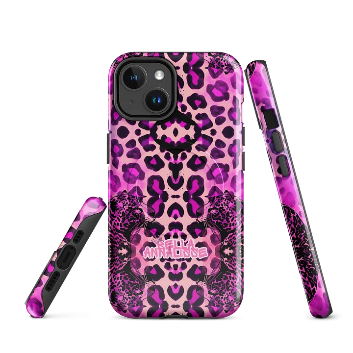 Kaleidoscopic Leopard Print MagSafe® Tough Case product image (1)