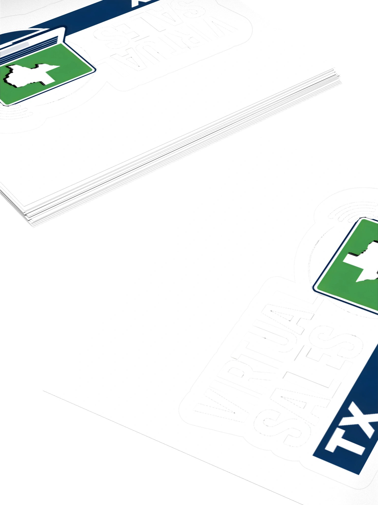 Virtual Sales TX Kiss Cut Stickers product image (11)