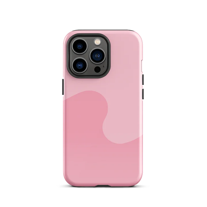Baby Pink Minimal Wave iPhone Case product image (1)