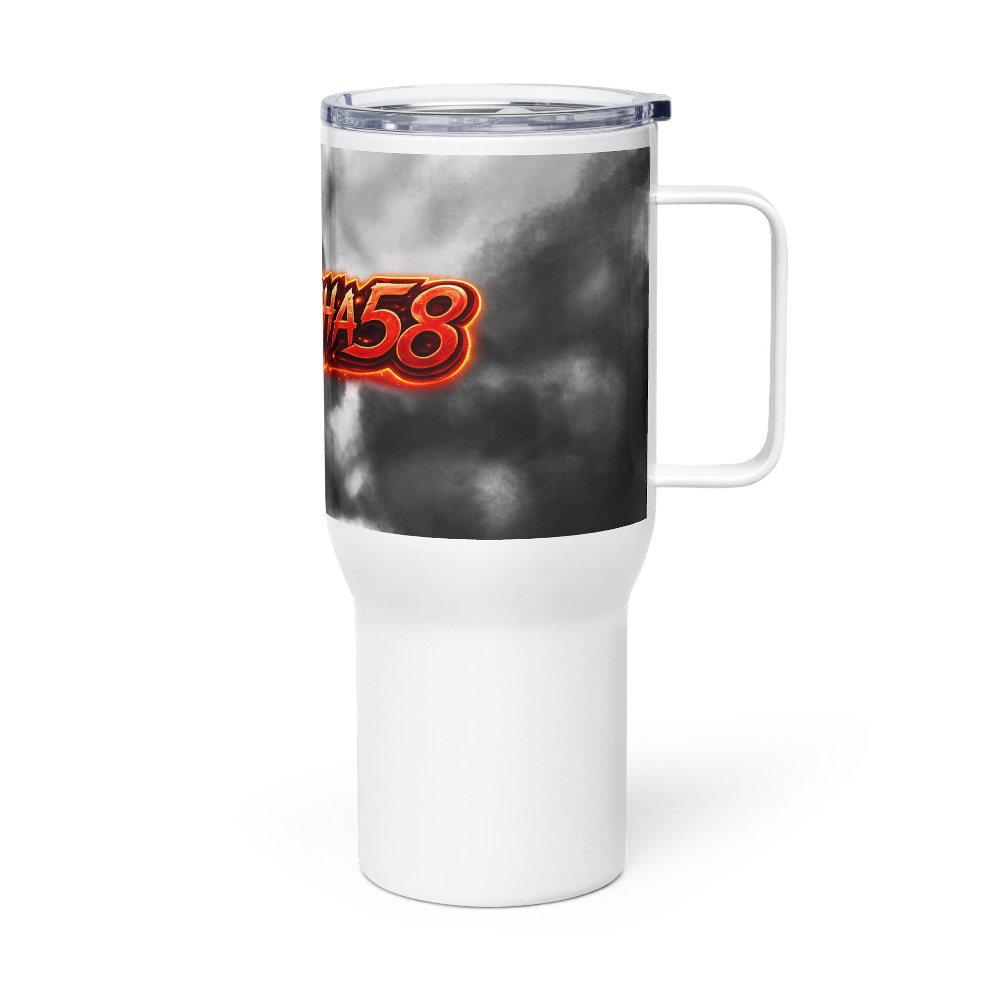 TRUEALPHA58 Fiery Logo Travel Mug product image (4)