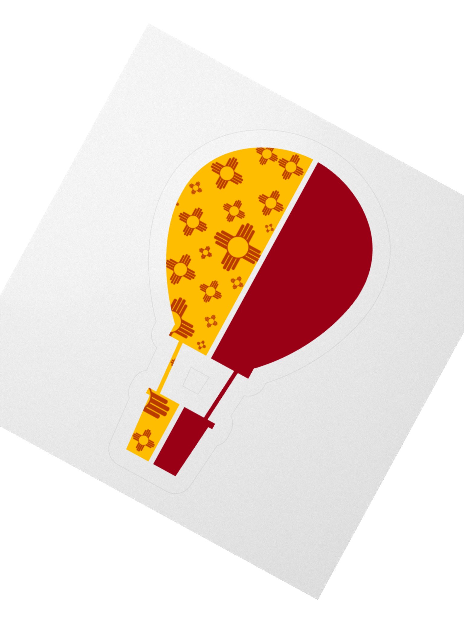 Zia Symbol Hot Air Balloon Kiss Cut Stickers product image (2)