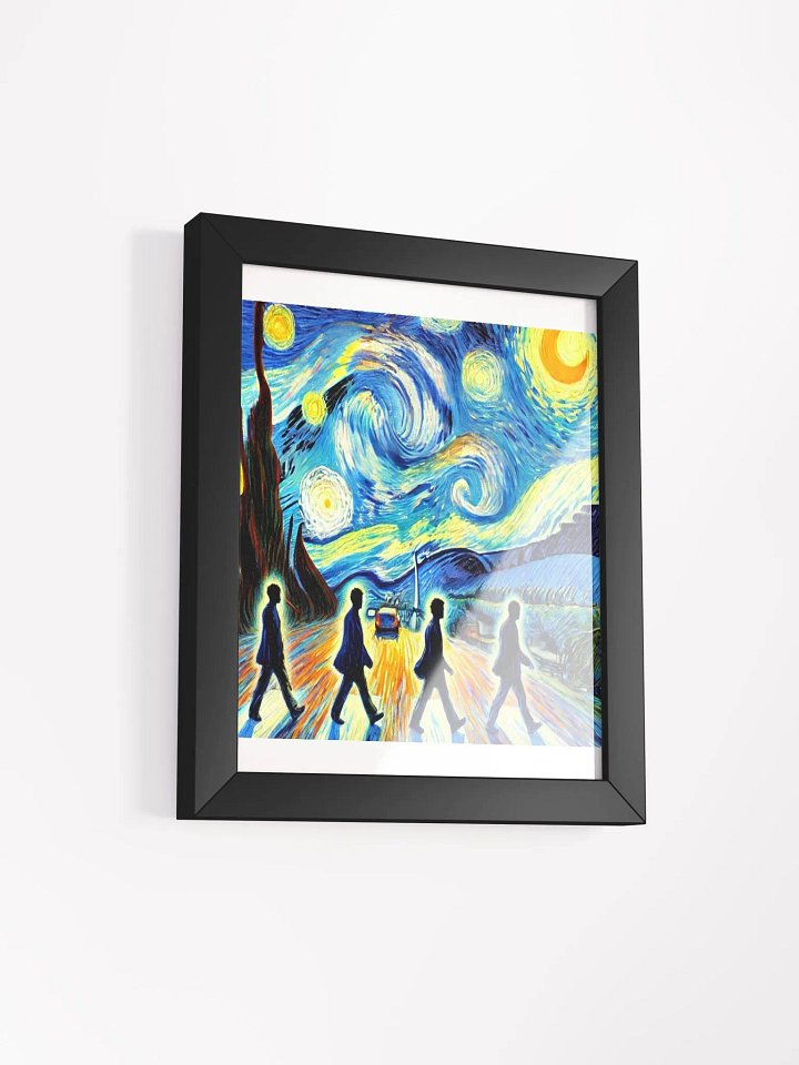 🖼️ Abbey Road Van Gogh-Inspired Framed Print – Legendary Music Meets Timeless Art product image (2)