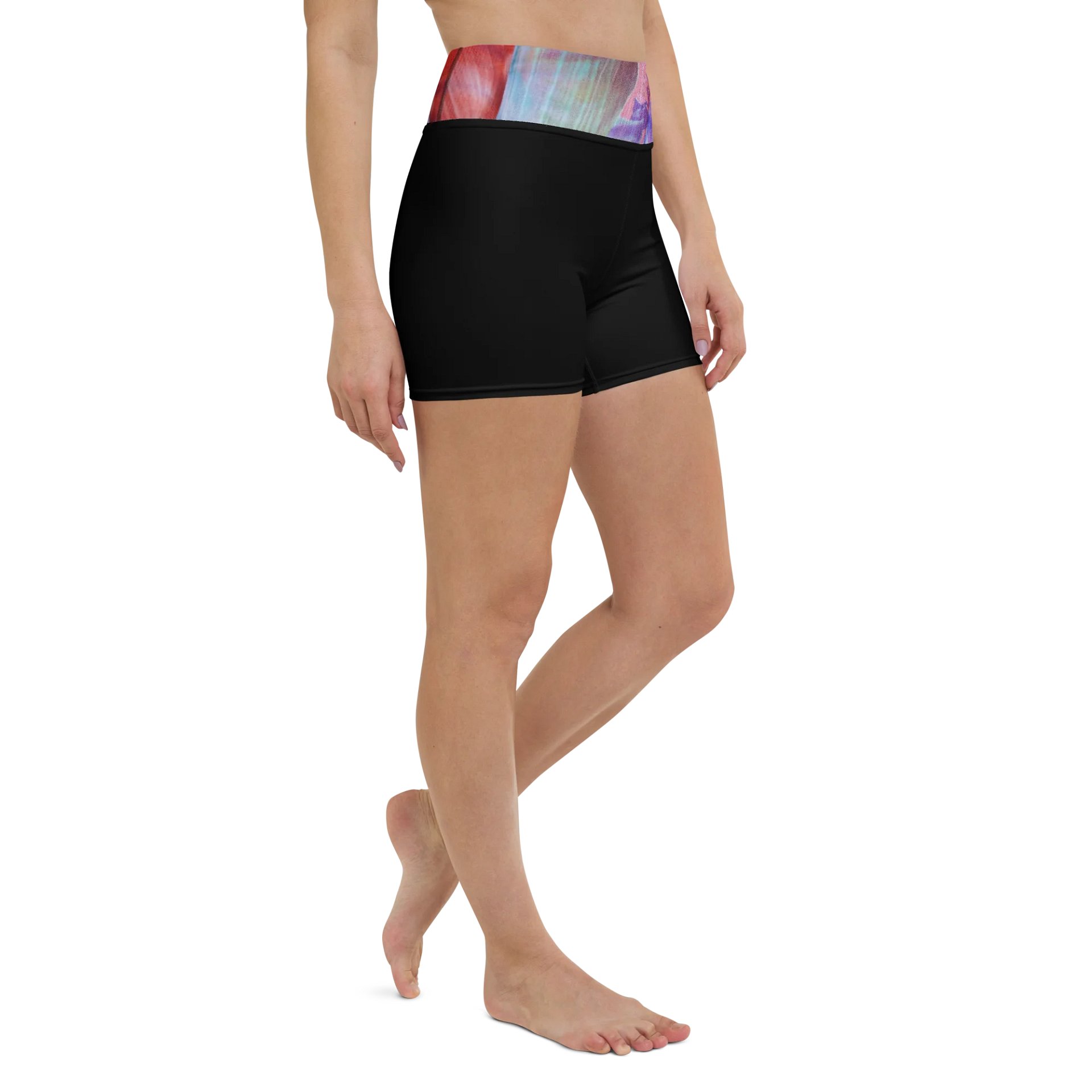Paradise Breeze Black Flow Yoga Shorts product image (3)